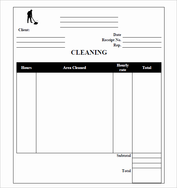 Free Cleaning Invoice Template Best Of Template Gallery