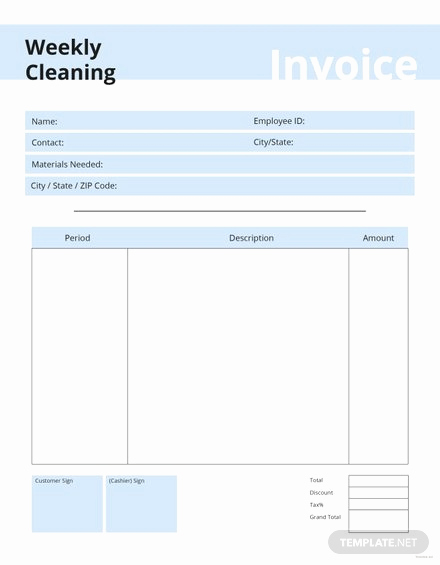 Free Cleaning Invoice Template Inspirational Free Mercial Shipping Invoice Template Download 78