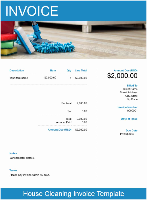 Free Cleaning Invoice Template Luxury Free Cleaning Service Invoice Template – Try Free Invoice