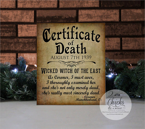 Free Death Certificate Template New 9 Useful Sample Death Certificate Templates In Pdf