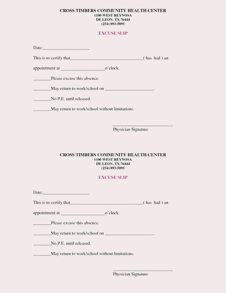 Free Doctors Note Template Best Of Creating Fake Doctor S Note Excuse Slip 12 Templates