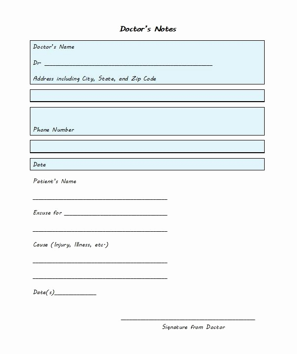 Free Dr Note Template Best Of 21 Free Doctor Note Excuse Templates Template Lab In
