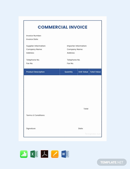 Free Editable Invoice Template Awesome Free Sample Mercial Invoice Template Pdf