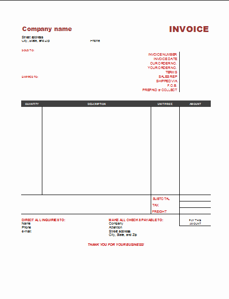 Free Editable Invoice Template Best Of 3 Free Invoice Templates to Build Any Type Of Invoice