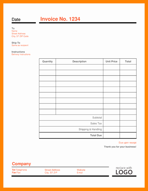 Free Editable Invoice Template Inspirational 10 Editable Invoice Template