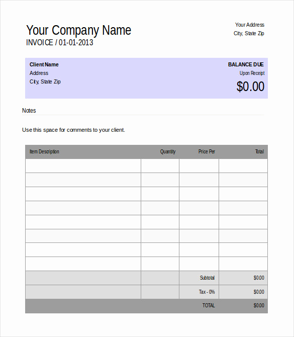 Free Editable Invoice Template Inspirational 48 Blank Invoice Templates Ai Psd Google Docs Apple