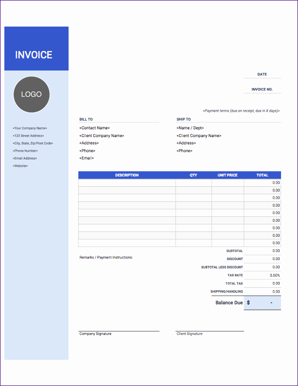Free Editable Invoice Template Lovely top 5 Free Google Docs Templates to Create Invoices Quickly