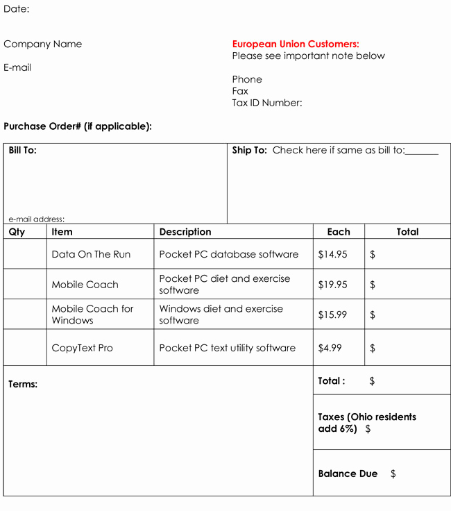 Free Editable Invoice Template Luxury 32 Free Invoice Templates Editable with Excel and Word