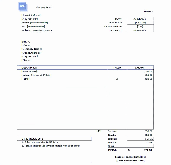 Free Editable Invoice Template New Simple Invoice Template Word