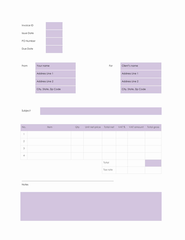 Free Editable Invoice Template Unique 32 Free Invoice Templates Editable with Excel and Word