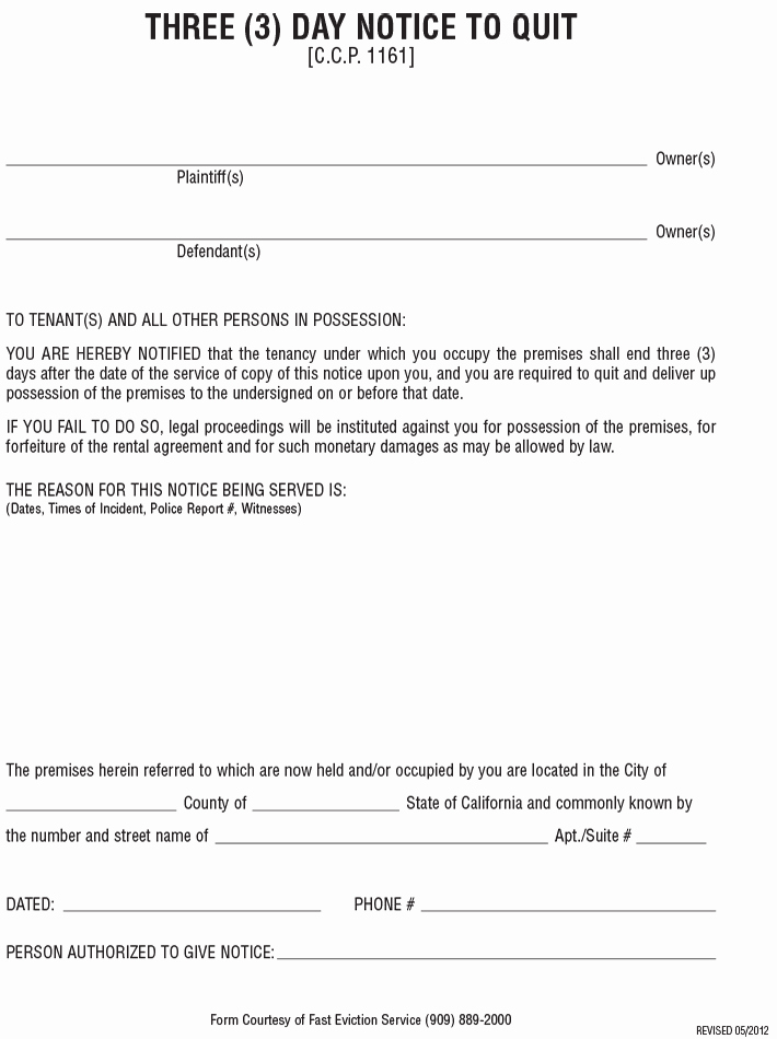 Free Eviction Notice Template Texas Fresh Free Printable Eviction Notice form Generic