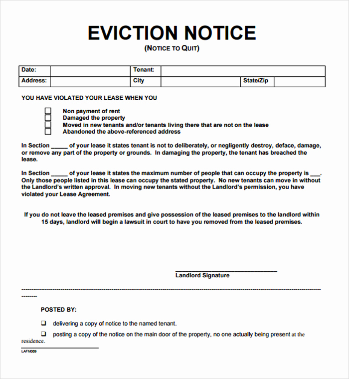 Free Eviction Notice Template Texas Unique 12 Free Eviction Notice Templates for Download Designyep