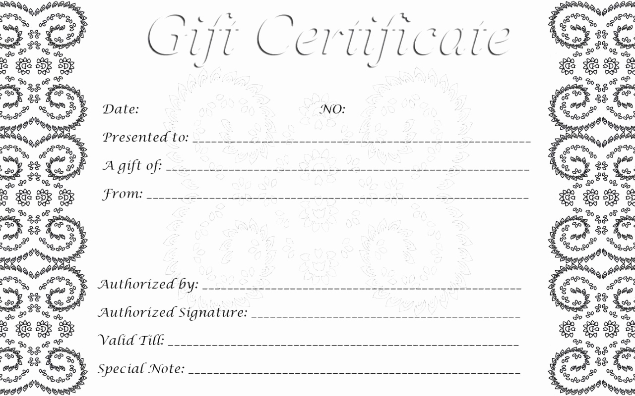 Free Gift Certificate Template Printable Best Of 28 Cool Printable Gift Certificates