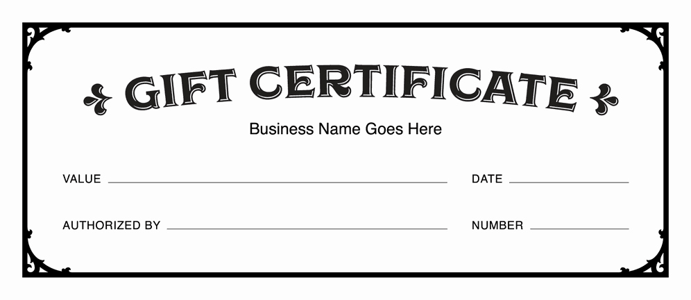 Free Gift Certificate Template Printable Lovely Gift Certificate Templates Download Free Gift