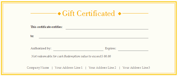 Free Gift Certificate Template Printable New Free Gift Certificate Templates Customizable and Printable