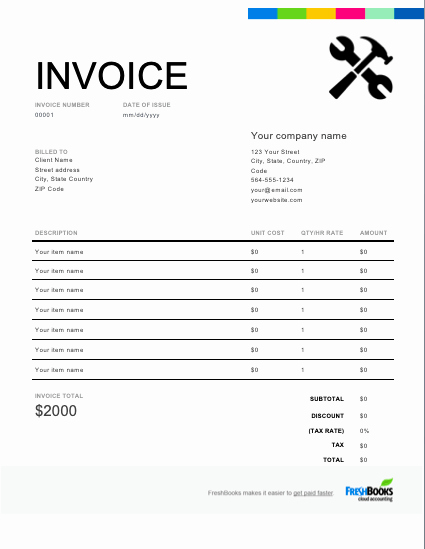 Free Handyman Invoice Template Beautiful Handyman Invoice Template Free Download