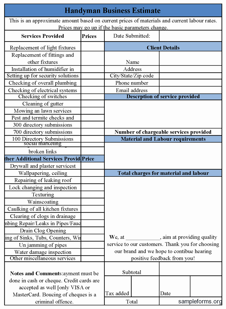 Free Handyman Invoice Template Beautiful Spreadsheet Template Handyman Invoice Monthly Invoice