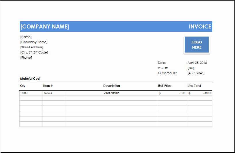 Free Handyman Invoice Template Elegant Handyman Invoice Template