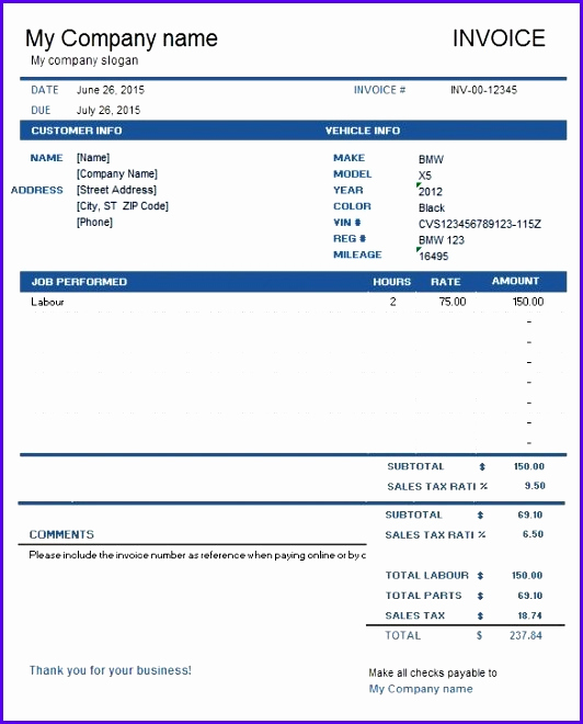 Free Invoice Template for Mac Awesome 5 Excel Templates Mac Exceltemplates Exceltemplates