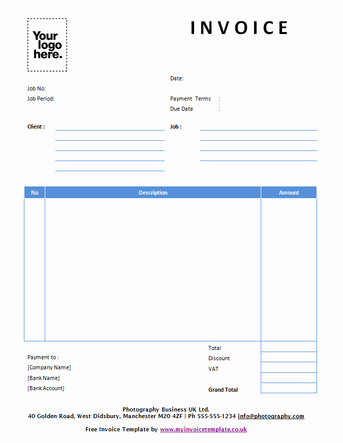 Free Invoice Template for Mac Elegant Free Invoice Template Uk Mac