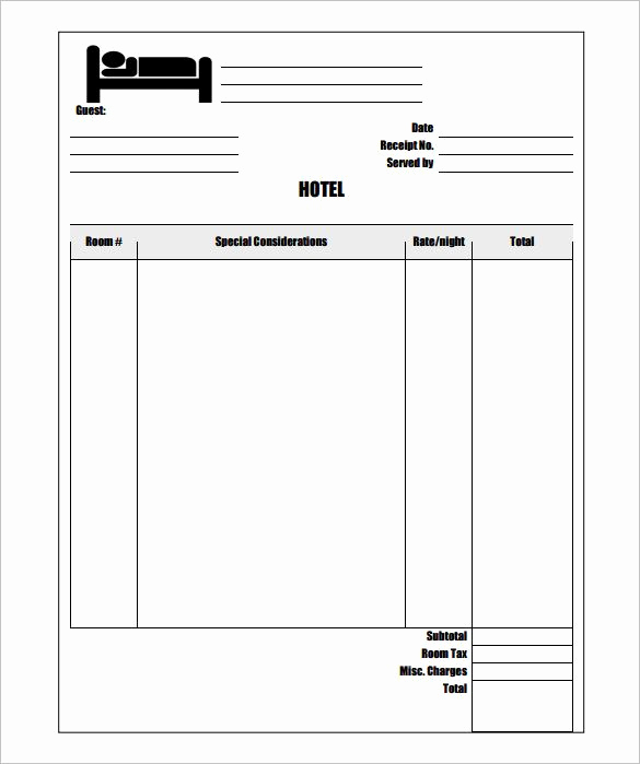 Free Invoice Template for Mac Luxury Sample Hotel Invoice Template Free Invoice Template for