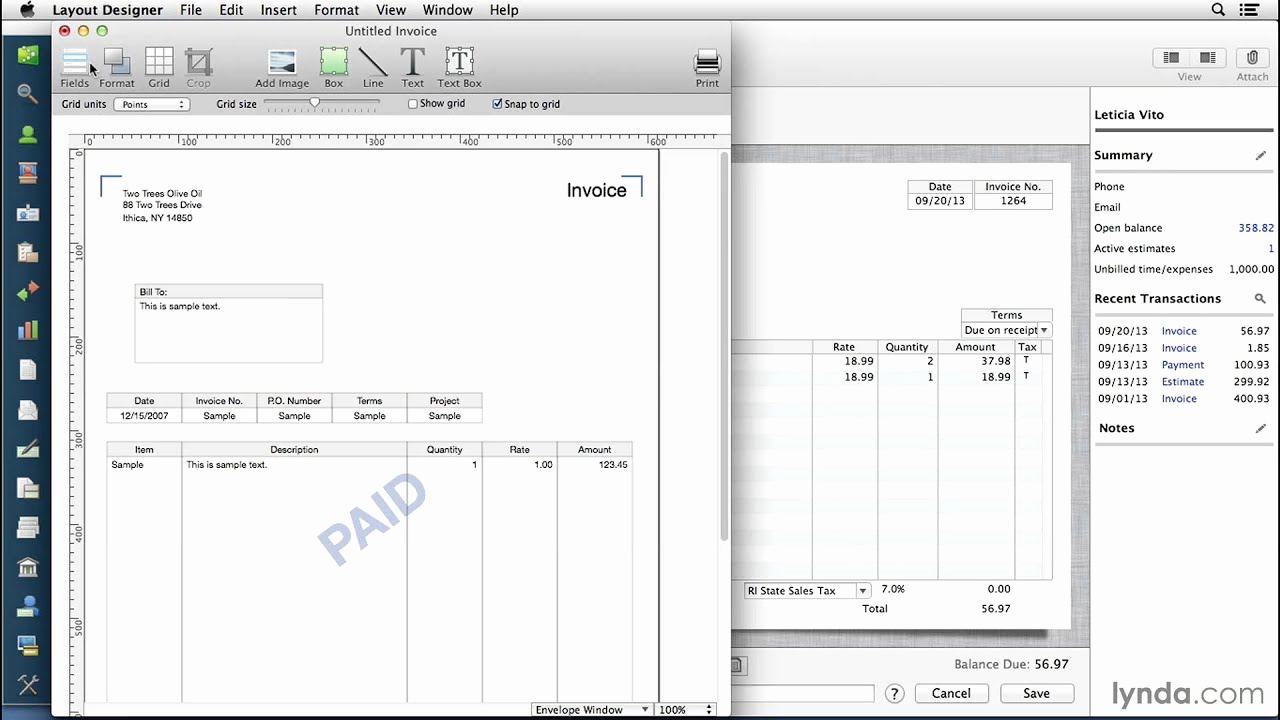 Free Invoice Template for Mac New Quickbooks for Mac Tutorial Customizing Invoices and