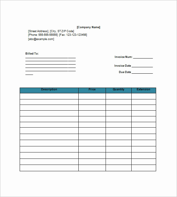 Free Invoice Template Google Docs Elegant Invoice Template Google Docs