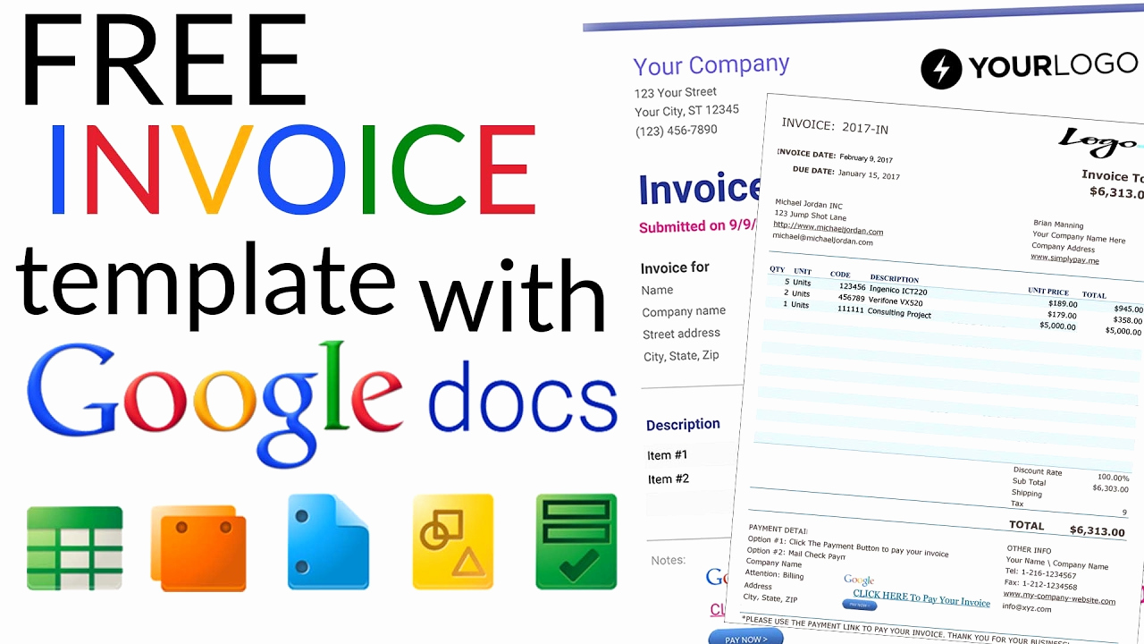 Free Invoice Template Google Docs Unique Free Invoice Template How to Create An Invoice Using