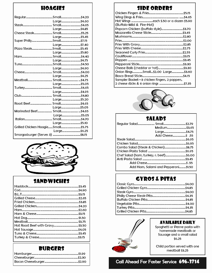 Free Kid Menu Template Best Of Box Lunch Menu Template