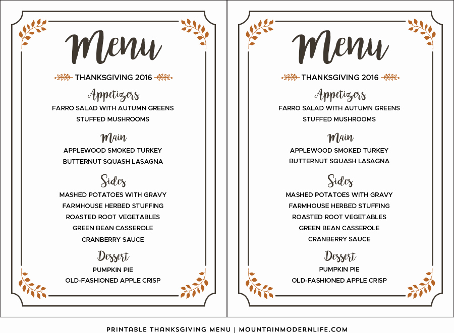 Free Kid Menu Template Lovely 35 Awesome Thanksgiving Menu Templates Template Lab