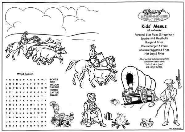 Free Kid Menu Template Lovely Kids Coloring Placemats 5170