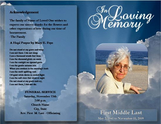 Free Memorial Program Template Download Best Of Free Funeral Program Template Microsoft Word