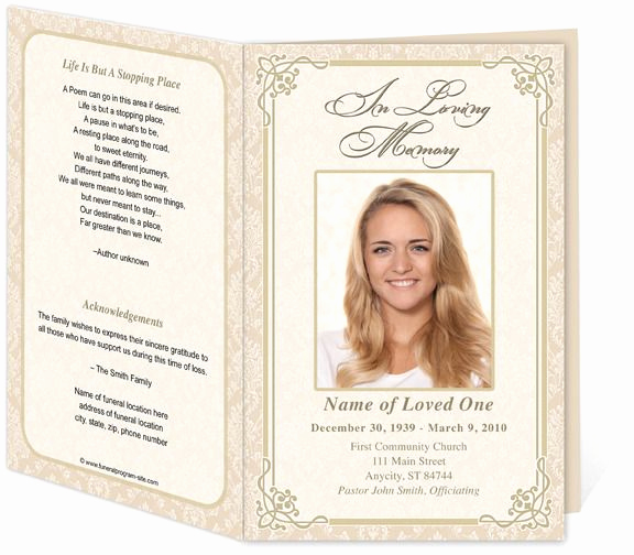 Free Memorial Program Template Download Inspirational Alexandria Printable Funeral Program Template