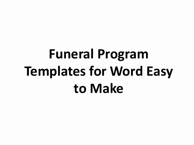 Free Memorial Program Template Download Inspirational Free Printable Funeral Program Template for Word to Download