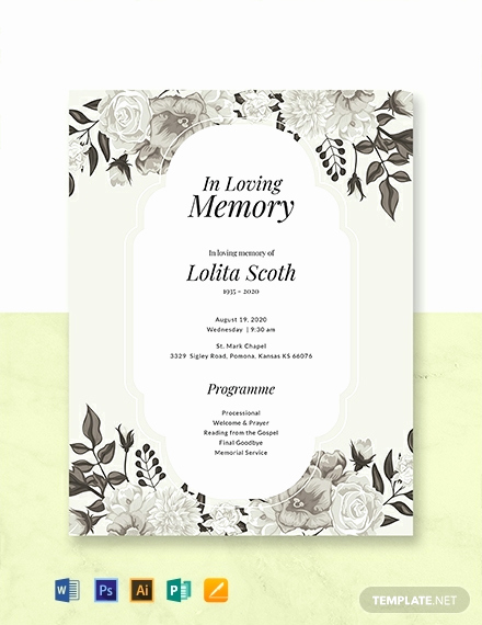 Free Memorial Program Template Download Luxury 30 Free Program Templates Word Psd Indesign