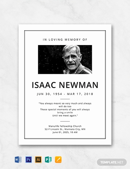 Free Memorial Program Template Fresh 30 Free Program Templates Word Psd Indesign