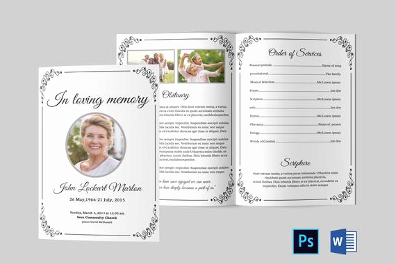 Free Memorial Program Template Lovely Funeral Program Template Funeral Program Template Word