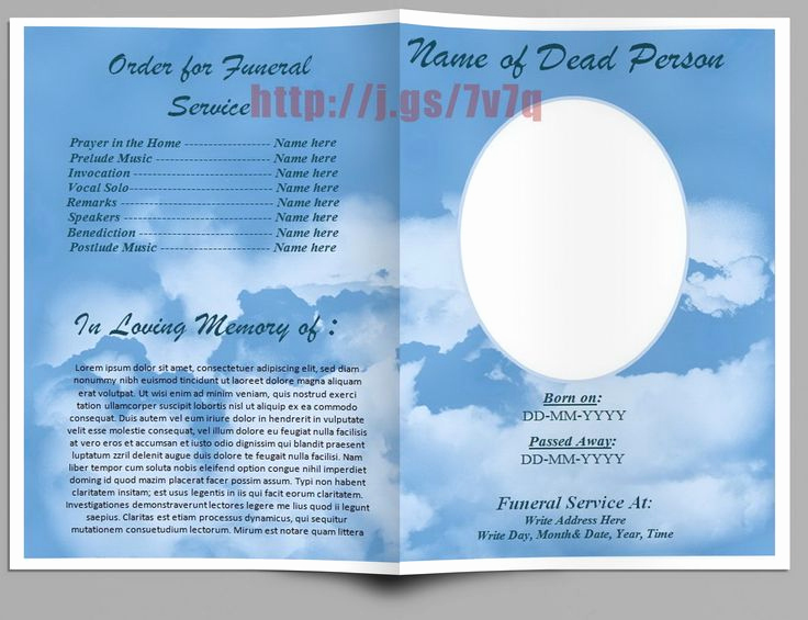 Free Memorial Program Template Unique Pin by Do Homeworks On Funeral Program Templates for Ms