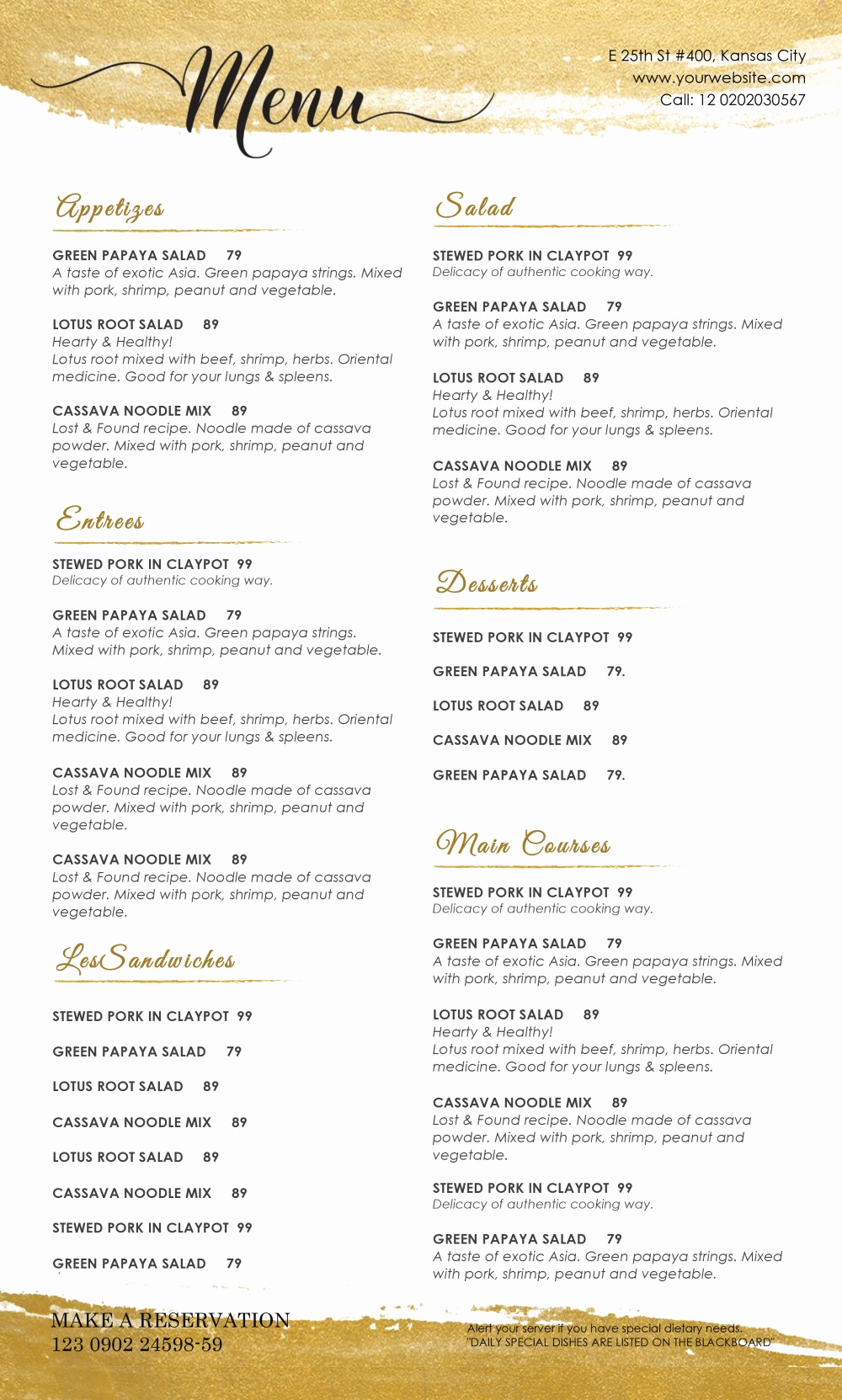 Free Menu Template Microsoft Word Awesome Design &amp; Templates Menu Templates Wedding Menu Food