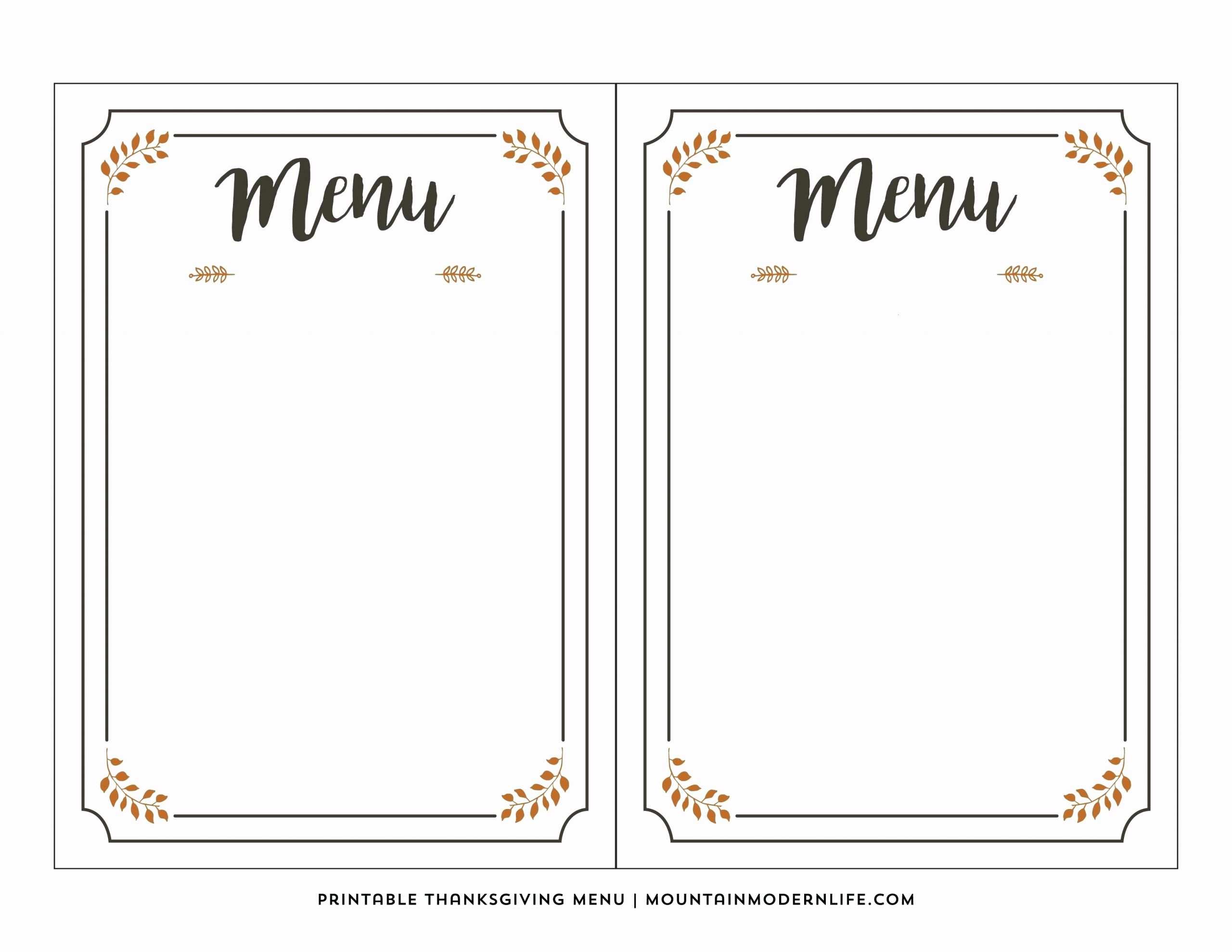 Free Menu Template Microsoft Word Best Of Printable Menus Template