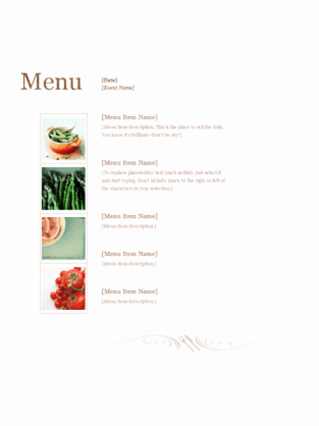 Free Menu Template Microsoft Word Luxury 21 Free Free Restaurant Menu Templates Word Excel formats