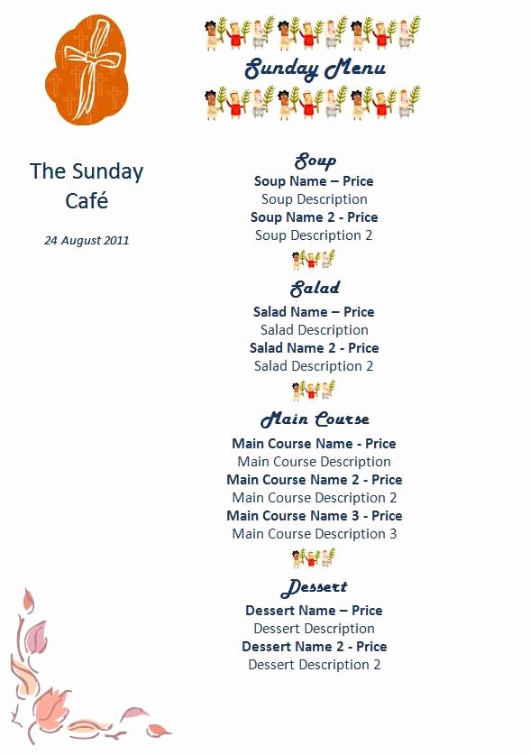 Free Menu Template Microsoft Word New 15 Free Restaurant and Cafe Menu Templates for Word