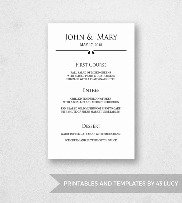 Free Menu Template Word Awesome 33 Menu Templates Free Psd Eps Ai Indesign Word