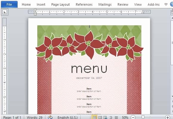 Free Menu Template Word Luxury 21 Free Free Restaurant Menu Templates Word Excel formats