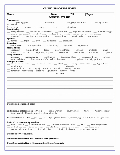 Free Nursing Progress Notes Template Elegant Pin On social Work