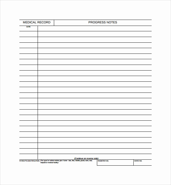 Free Nursing Progress Notes Template Unique Free 9 Sample Progress Note Templates In Pdf