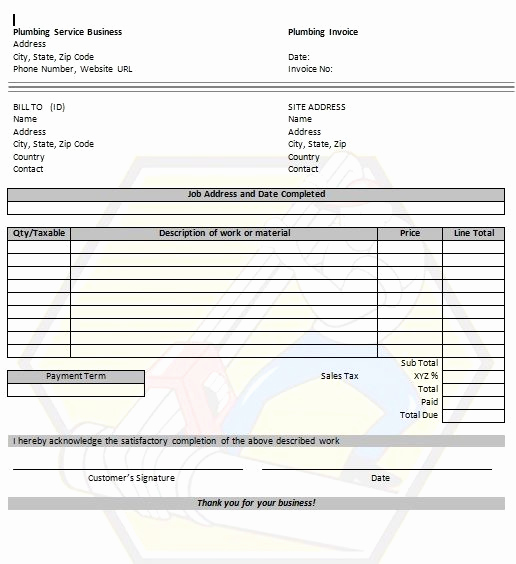 Free Plumbing Invoice Template Lovely 15 Best Free Plumbing Invoice Templates Images On