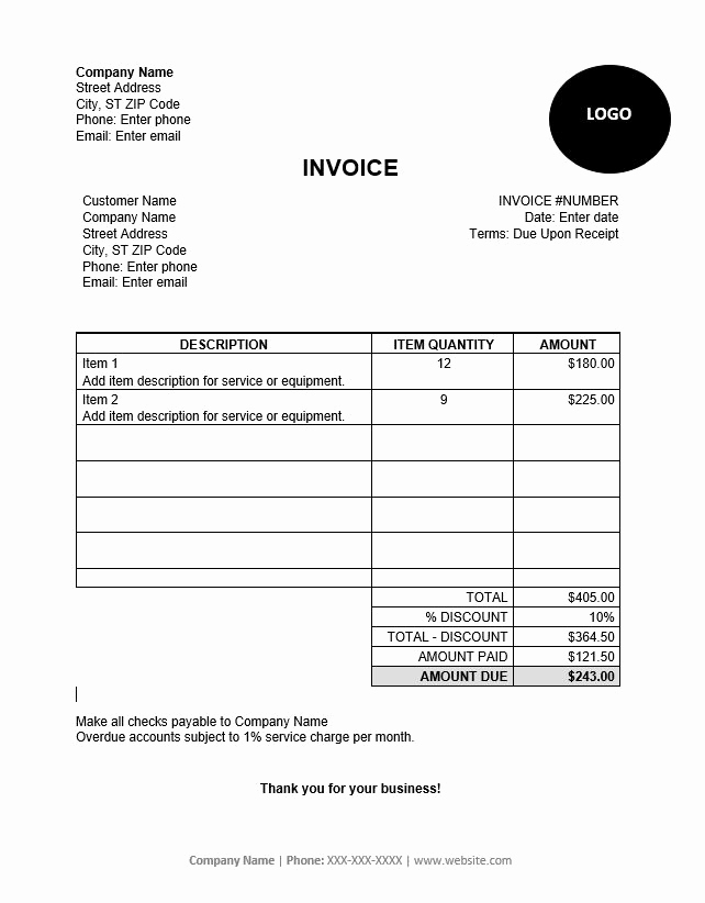 Free Plumbing Invoice Template Luxury Free Invoice Templates &amp; Sample Invoice Downloads