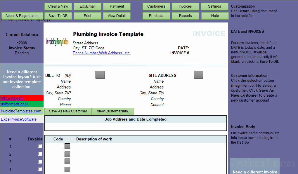 Free Plumbing Invoice Template Unique Plumbing Contractor Invoice Template