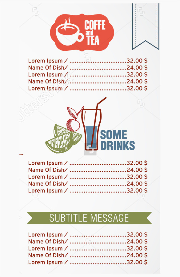 Free Printable Drink Menu Template Elegant 29 Of Drink Menu Template Free